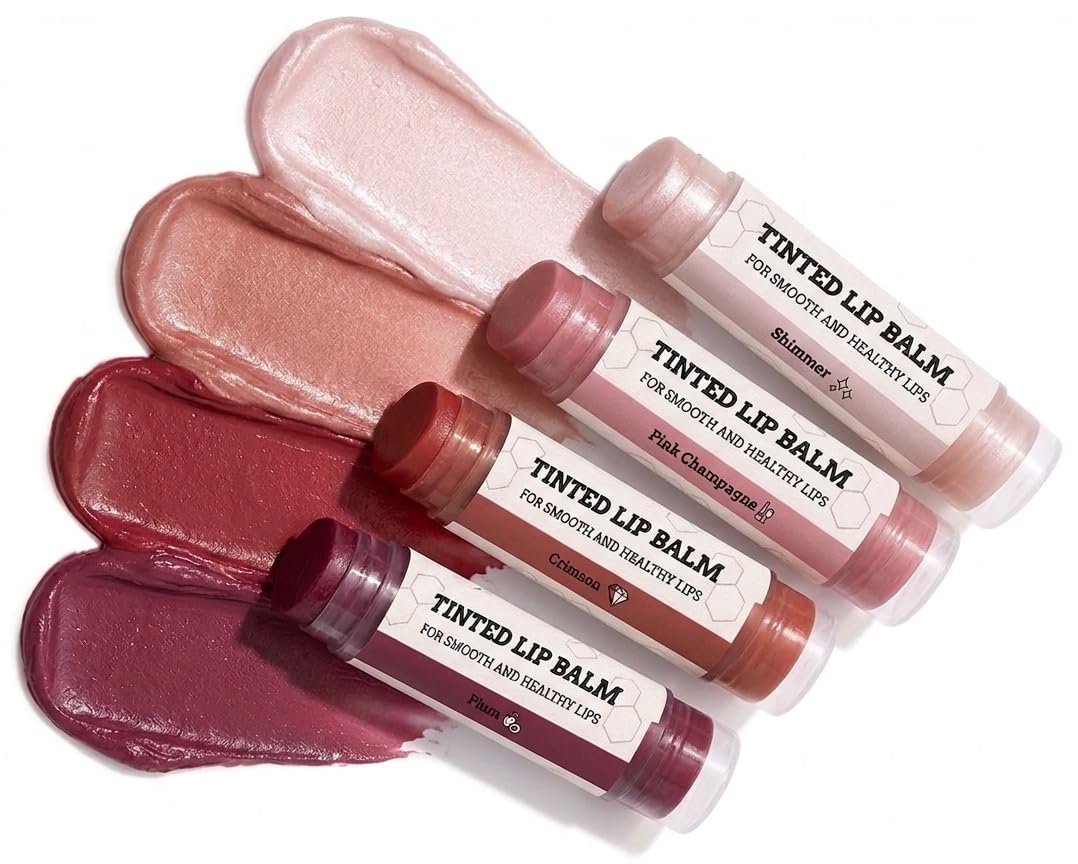 4-PACK: Earth’s Daughter Organic Tinted Lip Balm (The "My Parents Are Making Me Sell This" Edition)